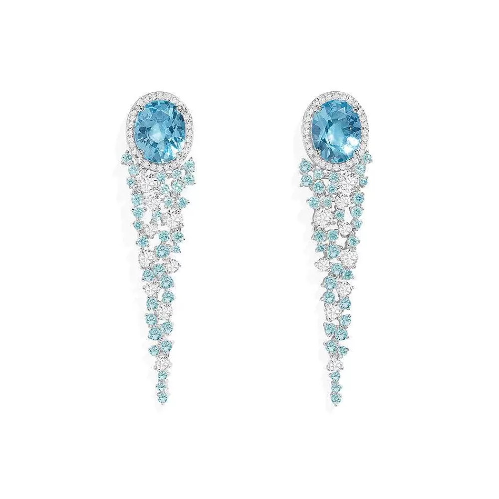 APM Monaco Boucles D'Oreilles Bleu Lagon