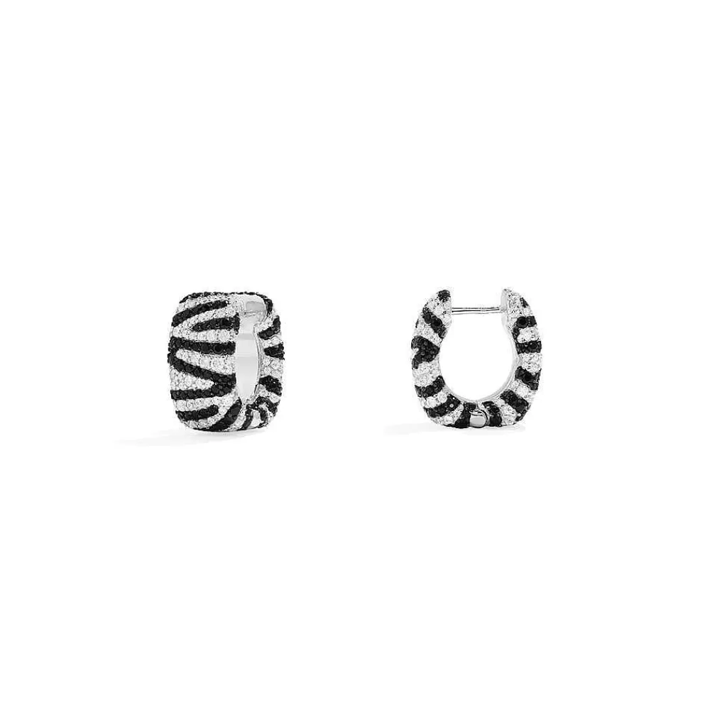 APM Monaco Boucles D'Oreilles Creoles Zebre