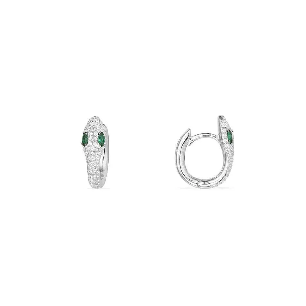 APM Monaco Boucles D'Oreilles Serpent - Argent