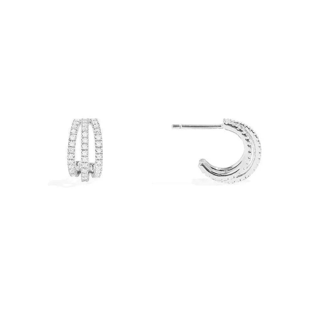 APM Monaco Boucles D'Oreilles Triple Anneaux