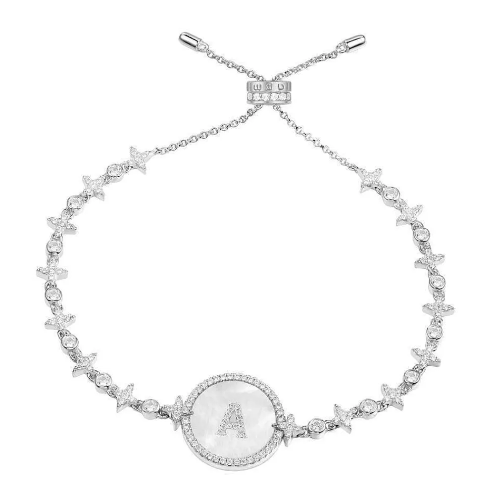 APM Monaco Bracelet Ajustable Alphabet-A Eternelle - Argent