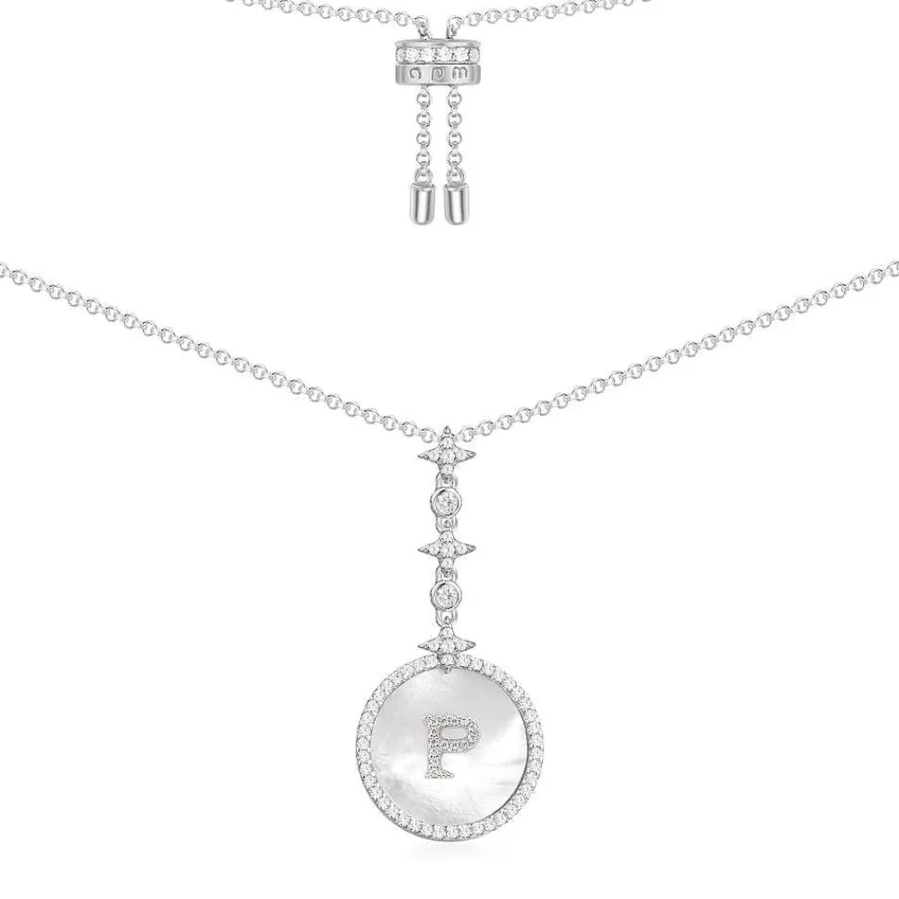 APM Monaco Collier Ajustable Alphabet-A Eternelle - Argent