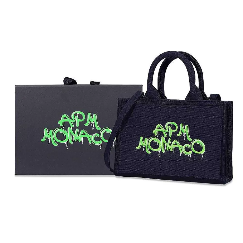 APM Monaco Mini Graffiti Tote Bag