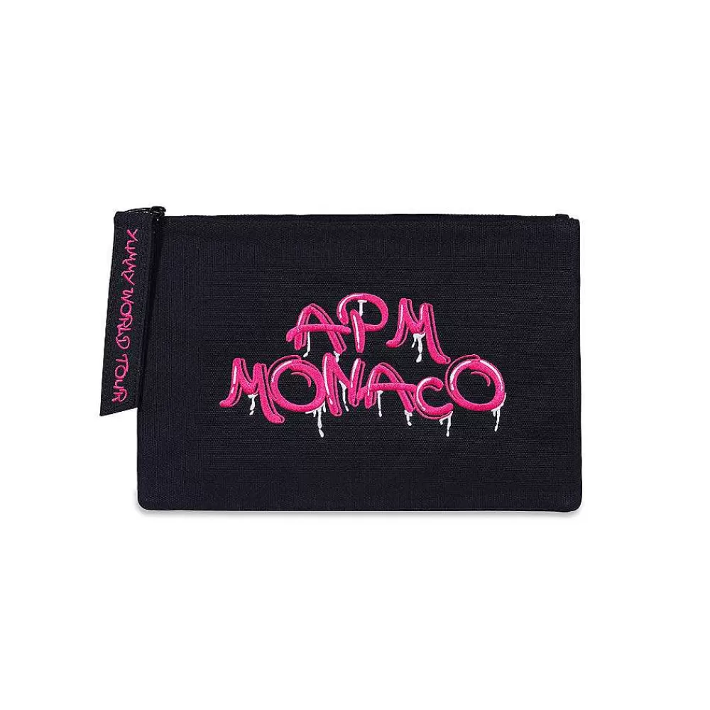 APM Monaco Pochette Graffiti Rose