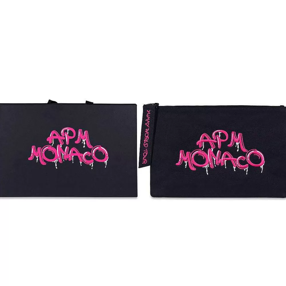 APM Monaco Pochette Graffiti Rose