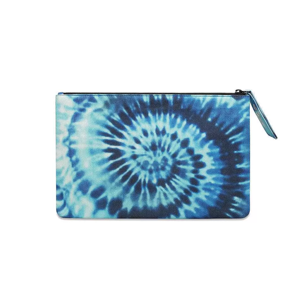 APM Monaco Pochette Tie-Dye Bleue