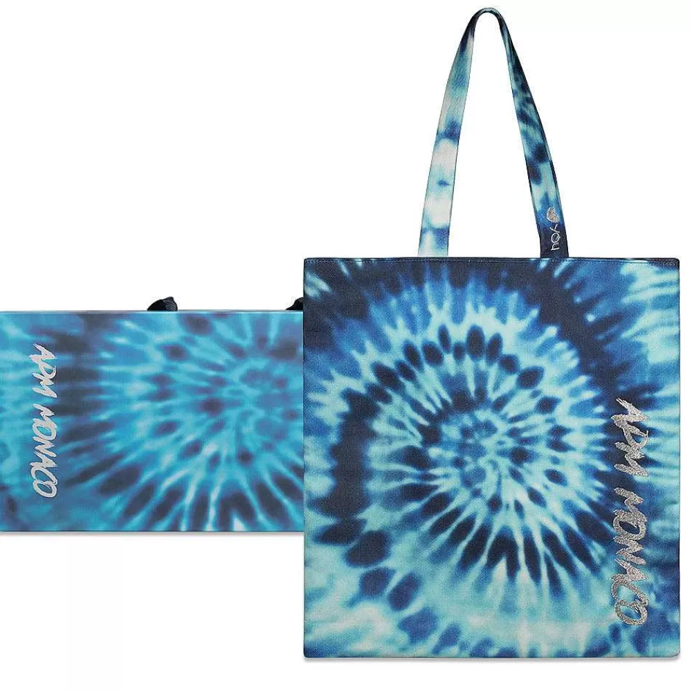 APM Monaco Tote Bag Tie-Dye Bleu